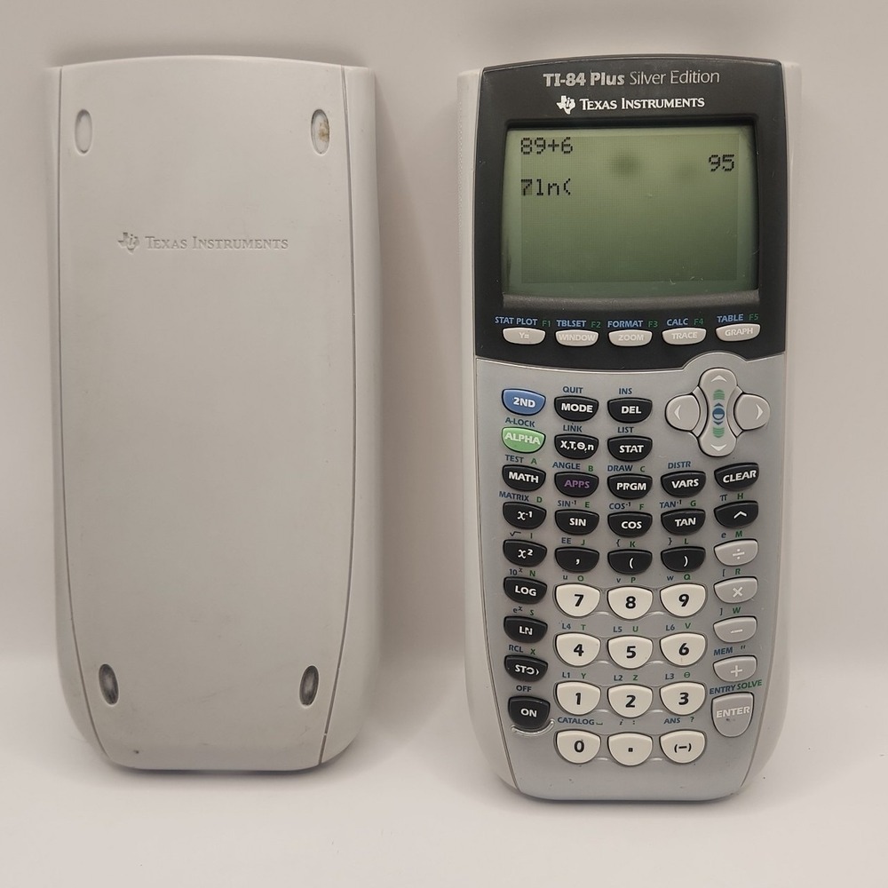 Texas Instruments TI-84 Plus Silver Edition Graphing Calculator Gray Algebra